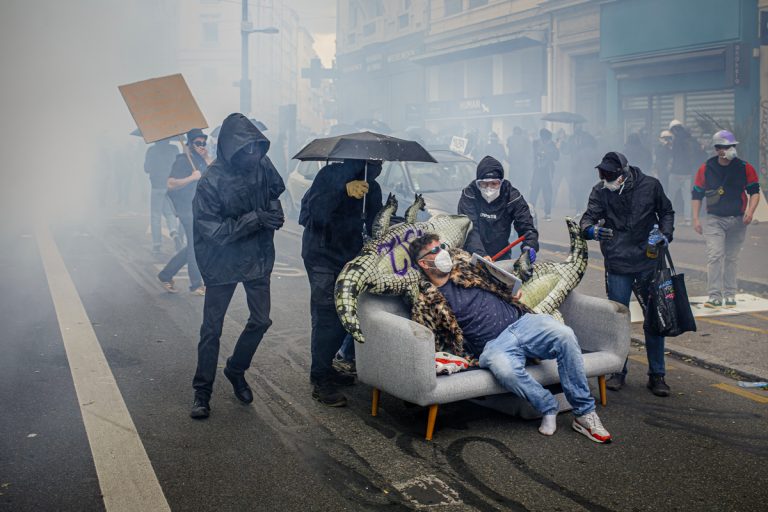 manifestation contre la réforme des retraite, 1er mai 2023.
